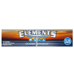 Elements Rice Papers Connoisseur King Size Slim mit Tips