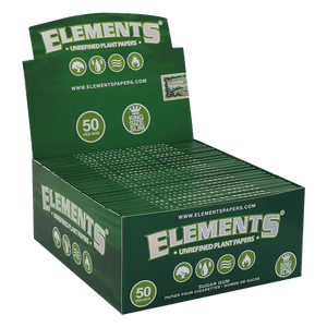 Elements Green Unrefined Plant Papers King Size Slim