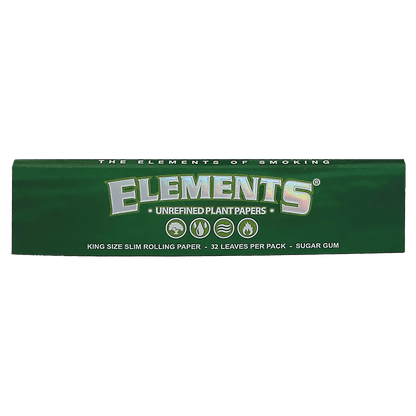 Elements Green Unrefined Plant Papers King Size Slim
